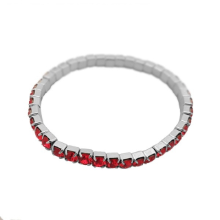 Náramek natahovací štrasový - Crystal-čirá